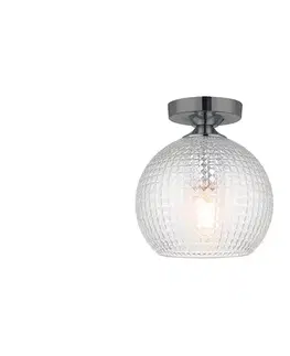 Svietidlá Viokef Lighting Prisadený luster TALISA 1xE27/40W/230V čierny chróm 4169900