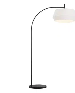 Lampy Nordlux - Stojacia lampa DICTE 1xE27/60W/230V čierna/biela 2112414001