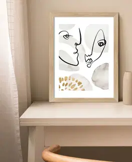 Moderné obrazy Obraz na stenu - tváre s kruhmi