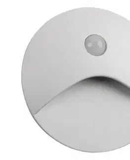 Svietidlá  39123 - LED schodové svietidlo so senzorom EXIN 2,5W/230V 3000K IP65 biele okrúhle 39123