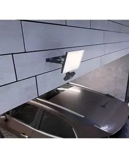Záhradné lampy Panlux PN32300016 Reflektorové svietidlo so senzorom Vana profi S sivá, 50 W