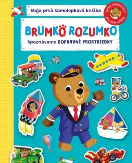 Nalepovačky, vystrihovačky, skladačky Brumko Rozumko: Spoznávame dopravné prostriedky - Samolepková knižka - Benji Davies,Benji Davies