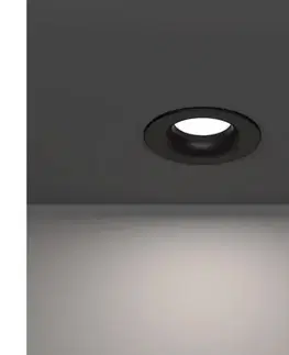 Svietidlá Eglo 902273 - LED kúpeľňové podhľadové svietidlo SALABATE LED/4,9W/230V pr. 8,8 cm IP65 čierne 902273
