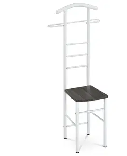 Regály a poličky Nemý sluha 81870 WT biely lak/čierny dub, 119 cm