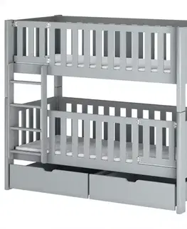 Poschodové postele Posteľ Ksawery 80x180 grey