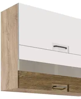 Kuchynské skrinky visiace Skrinka do kuchyne Favorit 42g Sonoma/White+Ribbeck