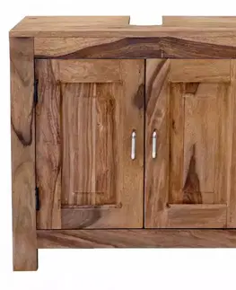 Kúpeľňový nábytok Skrinka pod umývadlo Suri 65x60x35 indický masív palisander