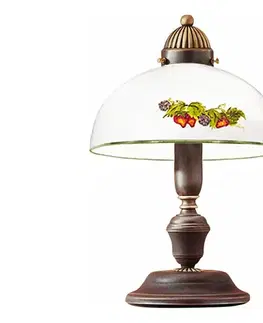 Lampy Kolarz 731.73.121 - Stolná lampa NONNA 1xE27/75W/230V víno/jahody 731.73.121