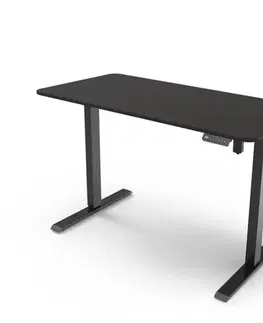 Detské stoly a stolíky Elvisia Elektrický výškovo nastaviteľný písací stôl YLÖS | čierna 120 x 60 cm
