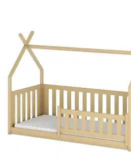 Detské postele Posteľ Domček Bodzio 90x200 borovica