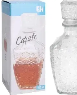 Dekoratívne vázy Kinekus Fľaša na whisky, sklenená, 900ml