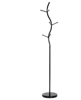 Nemý sluha Kovový vešiak 80003-09 BK Bork čierna mat, 181 cm