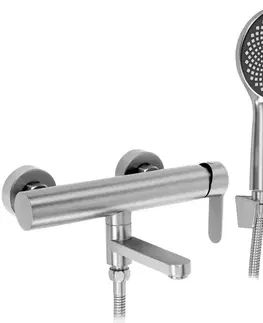Kúpeľňové batérie REA - Vaňová batéria Arcos Brushed Nickel REA-B6592