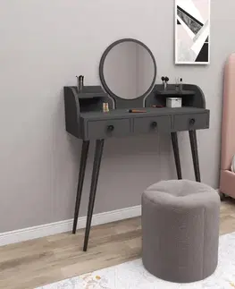 Toaletné Toaletný stolík Elegans - Anthracite