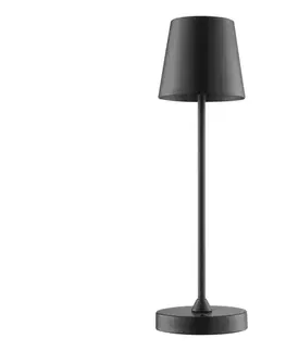 Záhradné lampy Brilliant - LED stmievateľná nabíjateľná dotyková stolná lampa ELORA LED/2,5W/5V 2700K IP44 čierna G60245/76