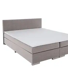 Postele KONDELA Adara boxspringová manželská posteľ sivohnedá (taupe)