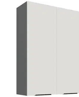Kuchynské skrinky visiace Kuchynská skrinka Aria-Wh/Ant Anti Fingerprint 80g-108 2f