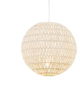 Závesné svietidlá Retro závesné svietidlo biele 40 cm - Lina Ball 40