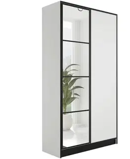 Šatníkové skrine Skriňa Eden 2d 107 Biela 1