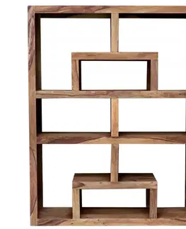 Knižnice Knižnica Tara 140x180x35 indický masív palisander