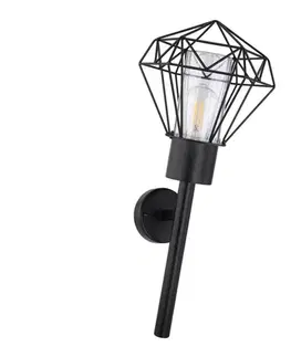 Svietidlá Globo 31355W - Vonkajšie nástenné svietidlo HORACE 1xE27/15W/230V IP44 31355W