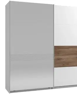 Šatníkové skrine Skriňa Masilia 220 Biela 11012267