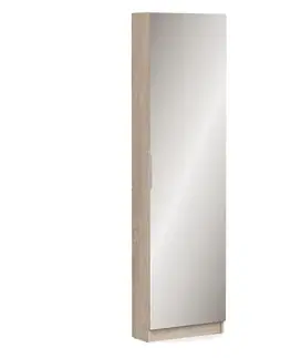 Nábytok do chodby Botník so zrkadlom 305097 dub