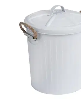 Svietidlá WENKO 23703100 - Kôš GARA 24x28,5 cm biela 23703100