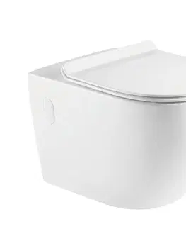Záchody OLSEN SPA - Závesné WC ARCO II. RIMLESS sa SLIM sedadlom Soft-close OLKLT2141ER