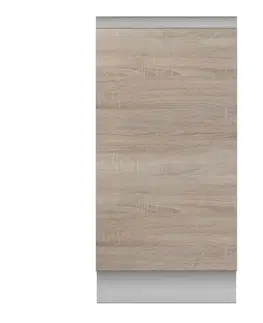 Kuchynské dolné skrinky KONDELA Line D40 dolná kuchynská skrinka dub sonoma / biela