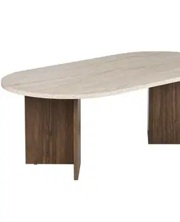 Konferenčné stolíky Konferenčný stolík Sable – Travertine, Venezia Walnut