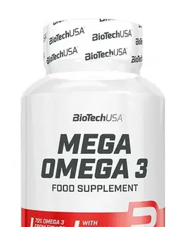 Zdravé tuky Mega Omega 3 - Biotech USA 90 kaps.