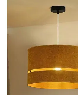 Svietidlá  - Luster na lanku DOUBLE 1xE27/15W/230V pr. 40 cm oranžová 603614