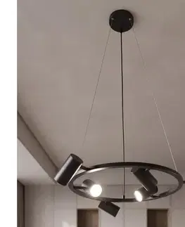 Svietidlá BRILAGI - Závesný luster SELE 6xGU10/30W/230V čierny WO-SELEP-B02-BLK-OEM