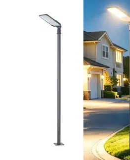 Záhradné lampy BRILAGI-LED vonkajšie svietidlo so stĺpom a 3 m káblom URBANLIGHT LED/200W/230V antracit IP65 BG4772+BG1526