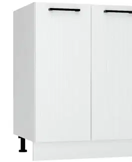 Kuchynské skrinky stojace Skrinka do kuchyne  Kate d60 biely hrášok