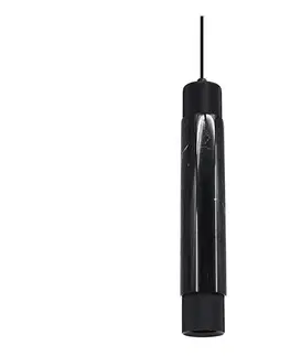 Svietidlá  Luster na lanku MARBLE 1xGU10/8W/230V čierna ML6339
