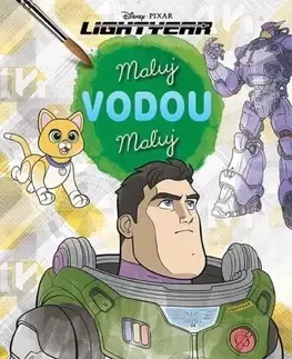 Nalepovačky, vystrihovačky, skladačky Maľuj vodou: Rakeťák