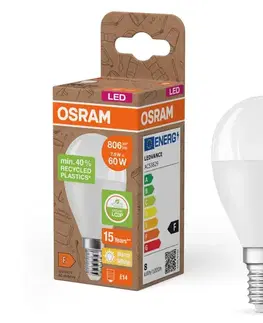 Žiarovky LED žiarovka z recyklovaného plastu P45 E14/7,5W/230V 2700K - Osram 4058075832121