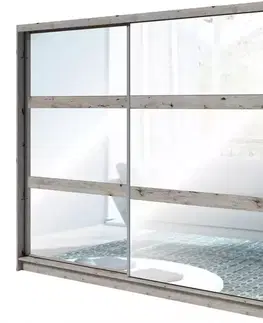 Šatníkové skrine Skriňa Togo 12 230 cm dub
