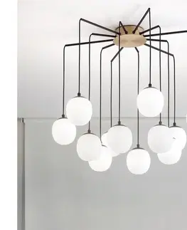 Svietidlá Ideal Lux - LED Luster na lanku RHAPSODY 12xG9/3W/230V mosadz 236957
