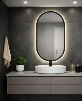 Zrkadlá s osvetlením Zrkadlo 74 LED oválny cz 50x90
