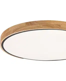 Svietidlá Rabalux 71418 - LED stropné svietidlo MAPLE2 42W/230V 3000/4000/6500K čierna/dub pr.61cm 71418
