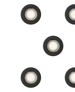 Svietidlá Philips - SADA 5x podhľadových svietidiel PERIDOT 1xGU10/7W/230V čierne 872110303715200
