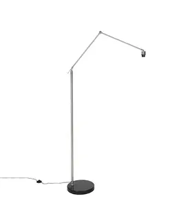 Stojace lampy Moderná stojaca lampa oceľ nastaviteľná - Editor