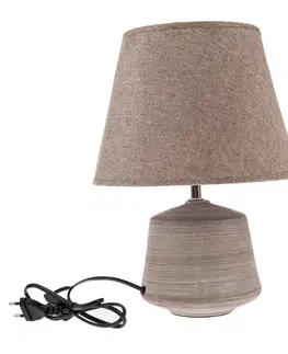 Lampičky Keramická stolná lampa Terra, 33 cm, hnedá