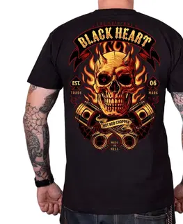 Pánske tričká Tričko BLACK HEART Hell Boy čierna - L