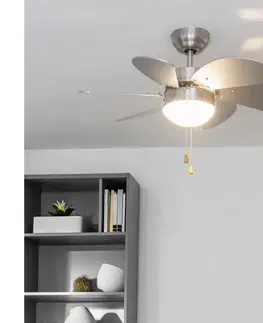 Ventilátory ZE - Stropný látor FAMARA 1xE14/60W/230V šedá 03801-ZEV