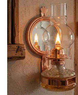 Lampy Brilagi - Petrolejová lampa so zrkadlom MERLIN medená/patina 8590828169246