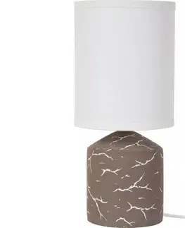 Lampy Lucide 47550/81/41 - Stolná lampa FRAN 1xE14/40W/230V hnedá 47550/81/41